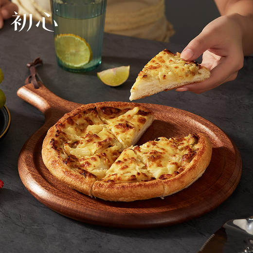 初心| 整木圆形披萨板乌檀木8寸 商品图3