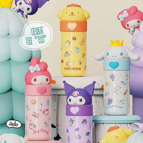 三丽鸥公仔库洛米玉桂狗保温杯高颜值可爱儿童女生316学生水杯子