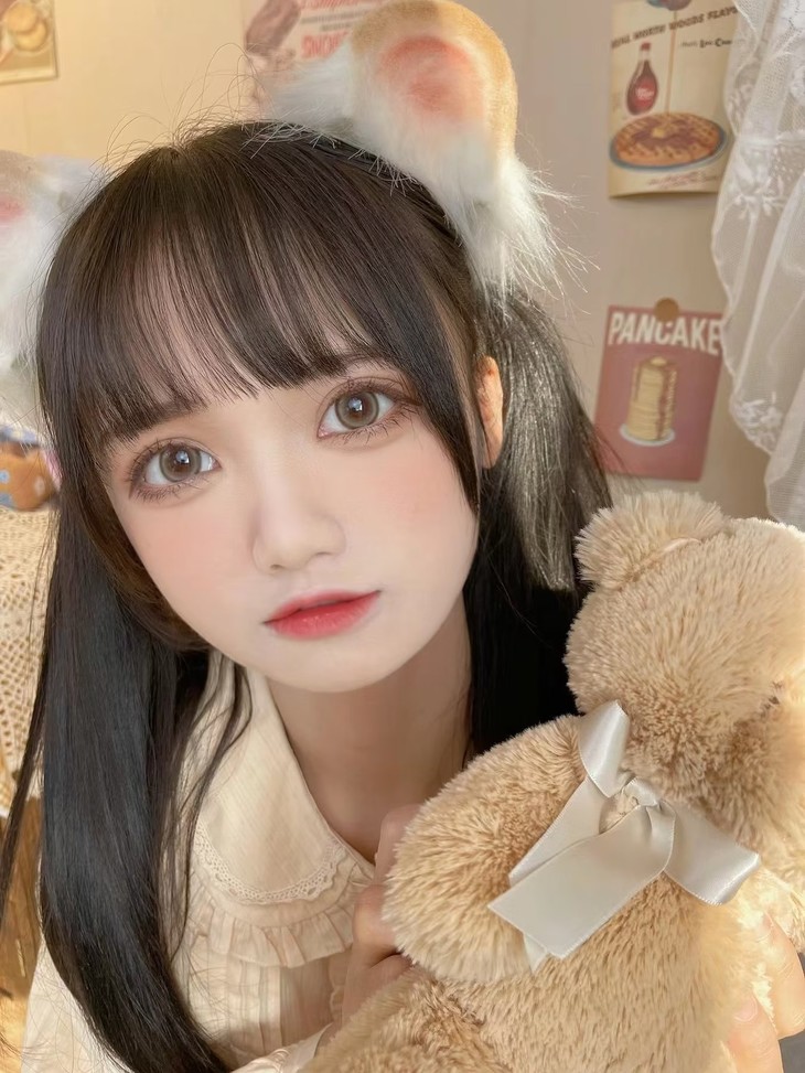 FLOWERCOLOR 年抛隐形眼镜 狗狗眼灰 14.2mm 1副/2片 左右度数可不同-VVCON美瞳商城25