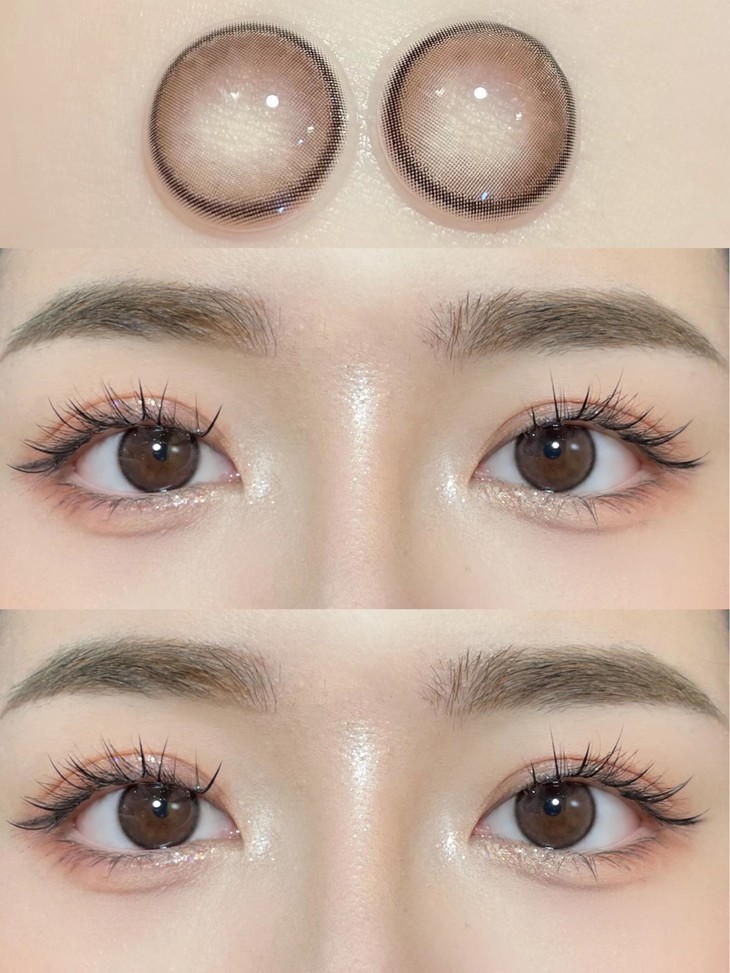 FLOWERCOLOR 年抛隐形眼镜 椰蓉奶冻巧 14.0mm 1副/2片 左右度数可不同-VVCON美瞳商城13