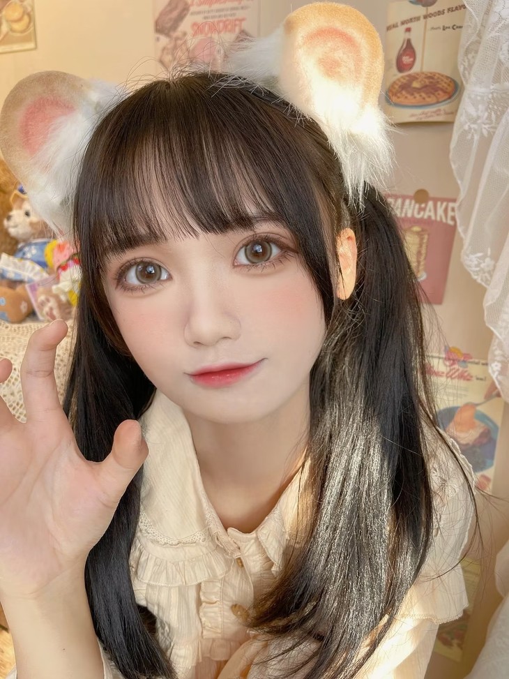 FLOWERCOLOR 年抛隐形眼镜 狗狗眼灰 14.2mm 1副/2片 左右度数可不同-VVCON美瞳商城26