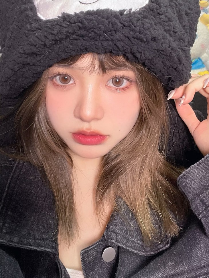 FLOWERCOLOR 年抛隐形眼镜 狗狗眼灰 14.2mm 1副/2片 左右度数可不同-VVCON美瞳商城19