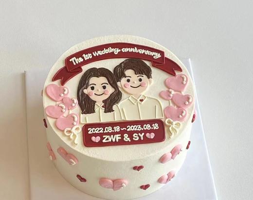 黑巢-纪念日手绘蛋糕生日蛋糕 商品图0