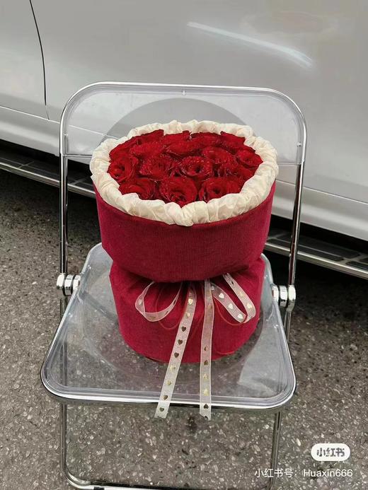 订婚花束--红色小香风布 商品图7