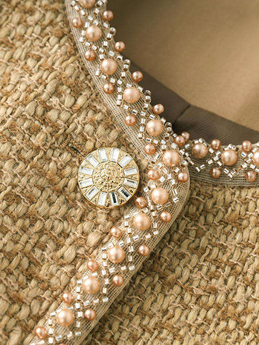 轻奢千金小香风，名媛粗花呢外套+短裙两件套装WLZD-23231403 商品图2