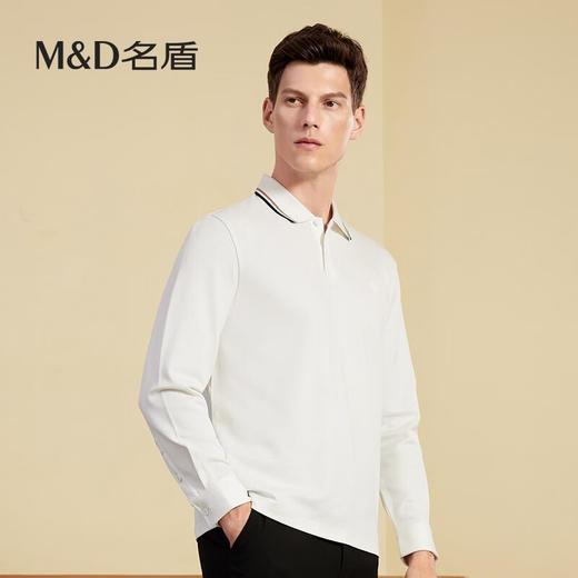 【名盾】MD名盾男士Polo衫秋冬新款商务休闲翻领保罗衫11553 商品图2