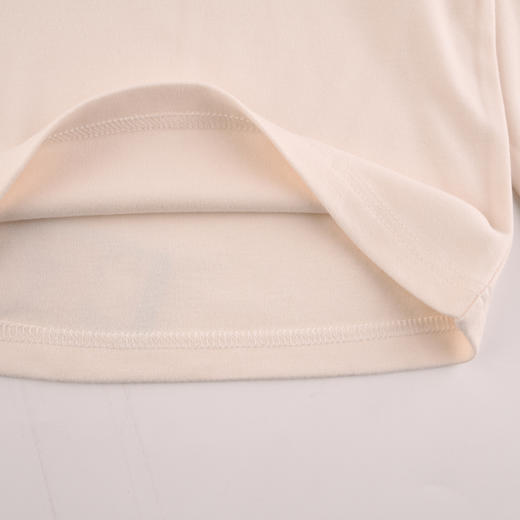 棉果果冬季新品内衣家居暖姜中大童3A抗菌140-160码半高领套头T恤M401140423717 商品图3