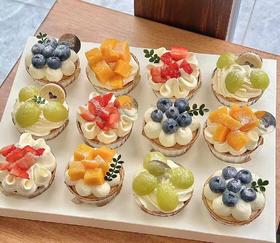 黑巢-水果纸杯蛋糕生日蛋糕