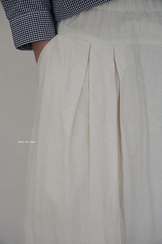 elsa esturgie 自然毛边裙摆宽腰带半身裙 商品图2