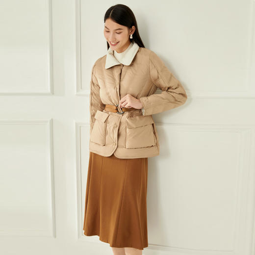 爱特爱冬季新款时尚白鸭绒短款羽绒服6811502 商品图8