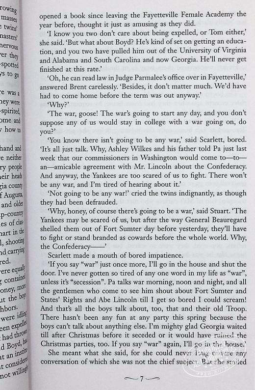 【中商原版】乱世佳人 飘 英文原版小说 英文版 Gone With The Wind 奥斯卡电影小说书籍 随风而去 世界经典名著 商品图5