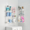 严选免打孔厨房卫生间可挂墙式收纳架带挂钩墙上置物架家用洞洞板 商品缩略图1