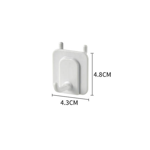 严选免打孔厨房卫生间可挂墙式收纳架带挂钩墙上置物架家用洞洞板 商品图11