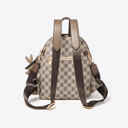 Safiya/索菲娅2023新款时尚旅游印花双肩包小熊感女式手拿包包SF900357Y 商品图5