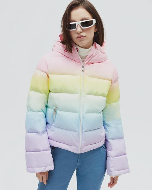 Perfect Moment - polar flare jacket print - pastel rainbow - 女装 - 滑雪夹克 - 彩虹 商品图1