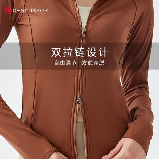 莱卡双拉链外套DY66059#莱卡面料 亲肤裸感 高弹塑形 双拉链设计顺滑调节  小立领修饰迷人天鹅颈  尽情享”瘦“ 商品图2