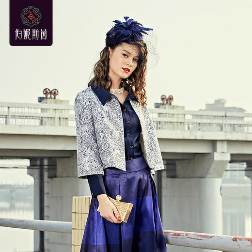 1F6542蓝色衬衫《阿尼埃尔赛纳河大桥》 商品图5