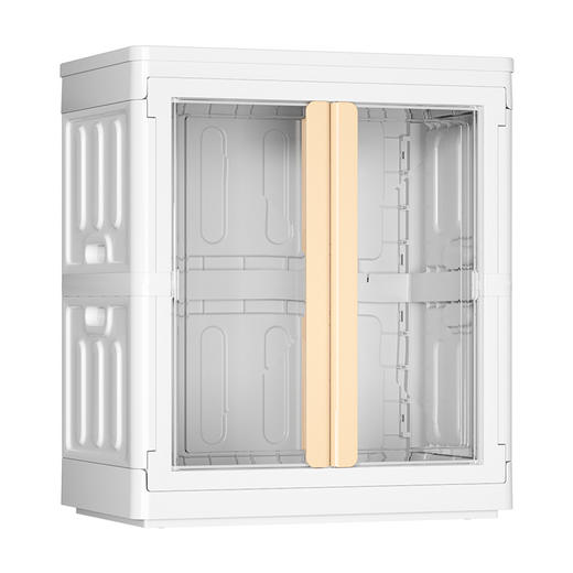 简约组装儿童衣柜家用宝宝玩具衣服挂衣储物柜折叠透明塑料收纳柜 商品图4