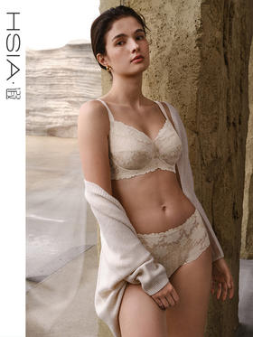 HSIA遐大码超薄文胸防凸点【浮花大杯】包容全罩杯大胸显小内衣女