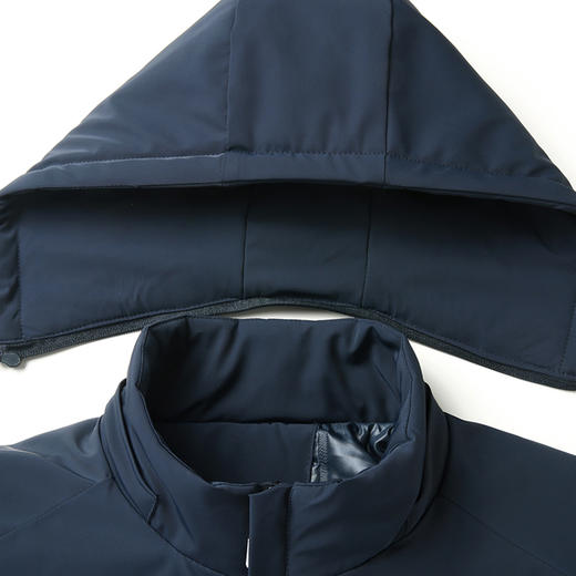 【一口价】【新款DZP】大依优型薄棉服加棉夹克外套男宽松加肥加大码休闲上衣胖子可拆卸帽 商品图2