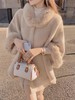 张心子 【冬日奶咖】毛绒斗篷大衣女2023冬季新款气质毛袖毛呢外套 U2309171 商品缩略图4