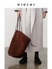 HIDEMI 麂皮VASE TOTE艺术感花瓶托特包 深棕色/黑色 商品缩略图2