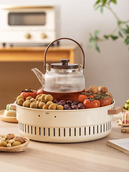 摩登主妇围炉煮茶器具全套家用室内烤火烧烤炉烤茶套装户外煮茶器 商品图0