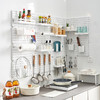 严选免打孔厨房卫生间可挂墙式收纳架带挂钩墙上置物架家用洞洞板 商品缩略图2