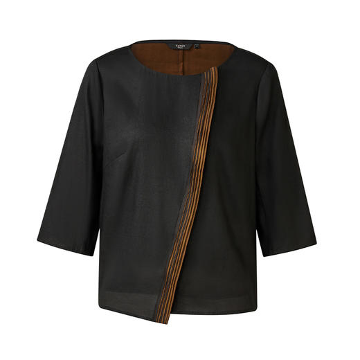 TANGY Collection天意高端2023商场同款女士莨绸衬衣 商品图4