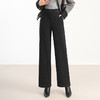 MYX-HWM-82331-Y，时髦阔腿裤高腰休闲裤宽松直筒裤秋冬季新款时尚女装毛呢裤 商品缩略图0
