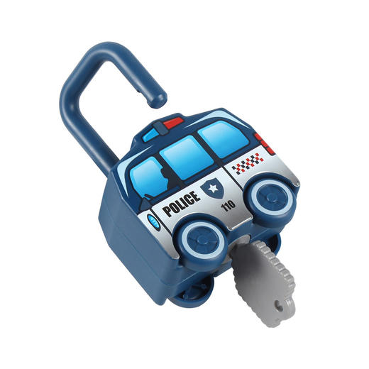 儿童开锁玩具早教字母数字认知0-3岁 宝宝钥匙形状配对锁头小汽车 商品图4