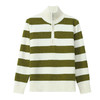 2023年秋冬新款时尚百搭半高圆领条纹拉链毛衣套头短款针织打底衫CC-101-5998 商品缩略图4