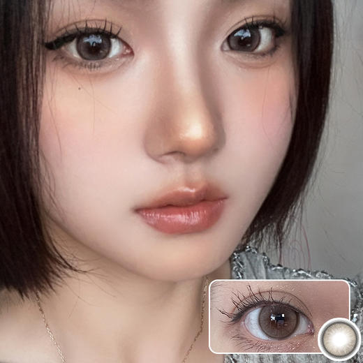 【周扬青同款美瞳】CHERRYBEE /  吉利丁 /  月抛美瞳 /  2片入 /  14.2mm / 适中扩瞳细锁边浅瞳提亮款 商品图1