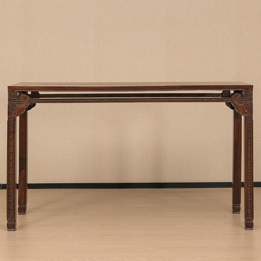 清 红木如意云纹直枨四面平条桌 商品图0