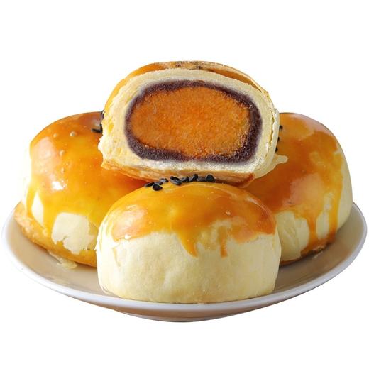 【香甜松软四层口感！蛋黄酥雪媚娘】清甜微咸，酥香绵软，蛋黄酥雪媚娘麻薯新糕点整箱网红零食大全各种美食小吃排行榜休闲放心吃进口中老年健康 商品图4