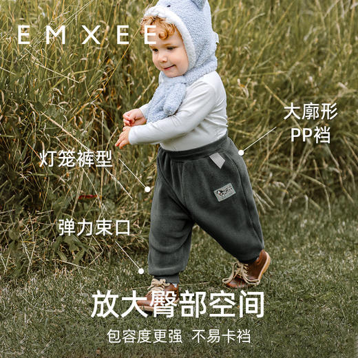 【宝宝服饰】EMXEE嫚熙童装双面摇粒绒裤 商品图4