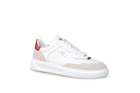 豪麟名鞋奥莱ROBERTO CAVALLI男鞋牛皮革休闲鞋RC21329X白色  原价4660元