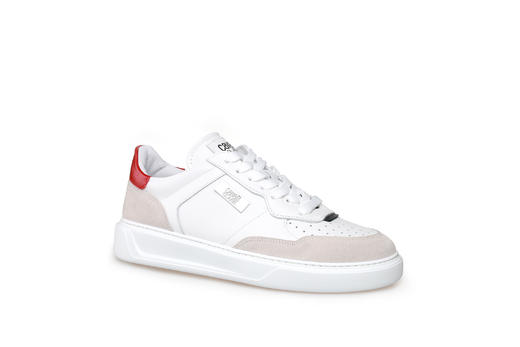 豪麟名鞋奥莱ROBERTO CAVALLI男鞋牛皮革休闲鞋RC21329X白色  原价4660元 商品图0