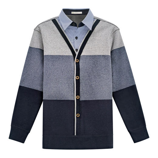 爱帝男士珊瑚绒衬衣领上衣 商品图1