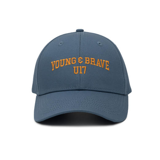 U17 Slogan小字绣花棒球帽 蓝灰色 硬顶 商品图0