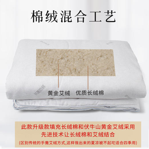 平直堂  艾绒秋冬被 赠手提袋    2.2.3米 约7斤（艾绒含量3斤左右） 商品图4