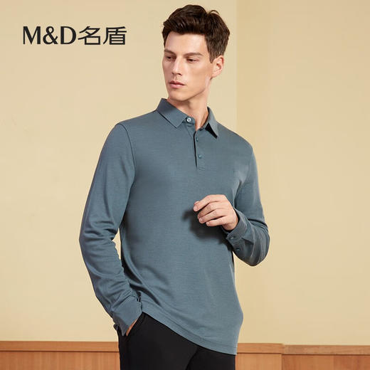 【名盾】MD名盾长袖polo衫男士秋季商务休闲中青年翻领保罗衫11563 商品图1