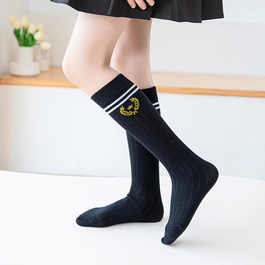 【29.9/任选2件，少拍不发货！】秋季新款儿童长筒袜子，精梳棉女童小腿袜，学院风中大童学生高筒袜-QQ 商品图0
