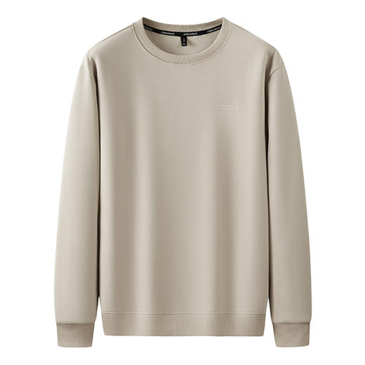 【新款DZP】大依优型大码加绒卫衣长袖弹力加肥加大胖子上衣男士T恤肥佬打底男装保暖 商品图1