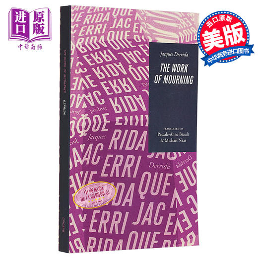 【中商原版】哀悼的工作 德里达 英文原版 The Work of Mourning Jacques Derrida 商品图0