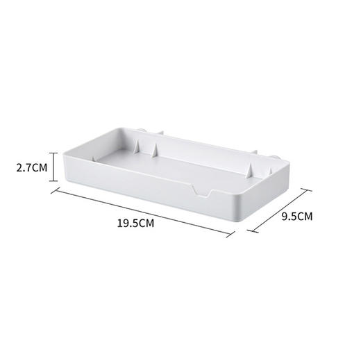 严选免打孔厨房卫生间可挂墙式收纳架带挂钩墙上置物架家用洞洞板 商品图8