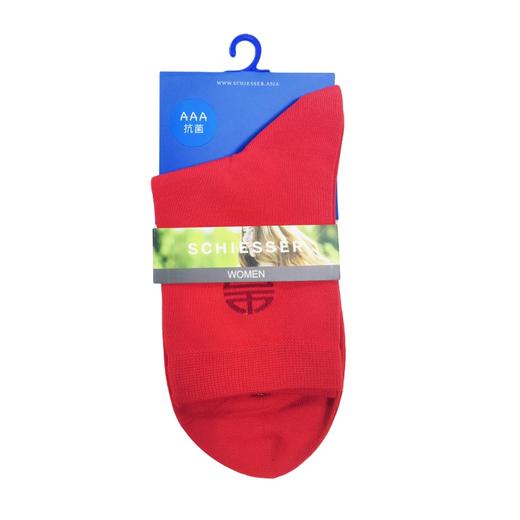 【45S长绒棉3A抗菌】SCHIESSER德国舒雅亲子系列女士鸿运袜，45S长绒棉，AAA抗菌30/22006K 商品图0