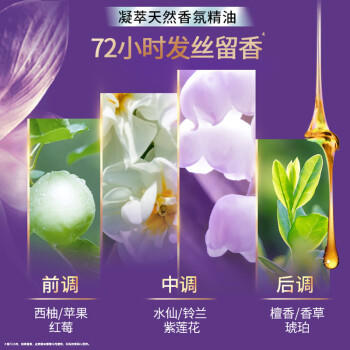 力士（LUX）【蓬松留香】清爽莹亮洗发水750g 油腻扁塌发质 蓬松留香 商品图3