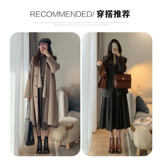 ZHR短靴2023秋冬新款厚底休闲短靴女显瘦靴子便捷套脚切尔西短靴 商品图9