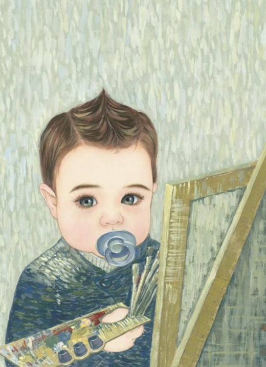 那小先《画画的梵高》版画 商品图0